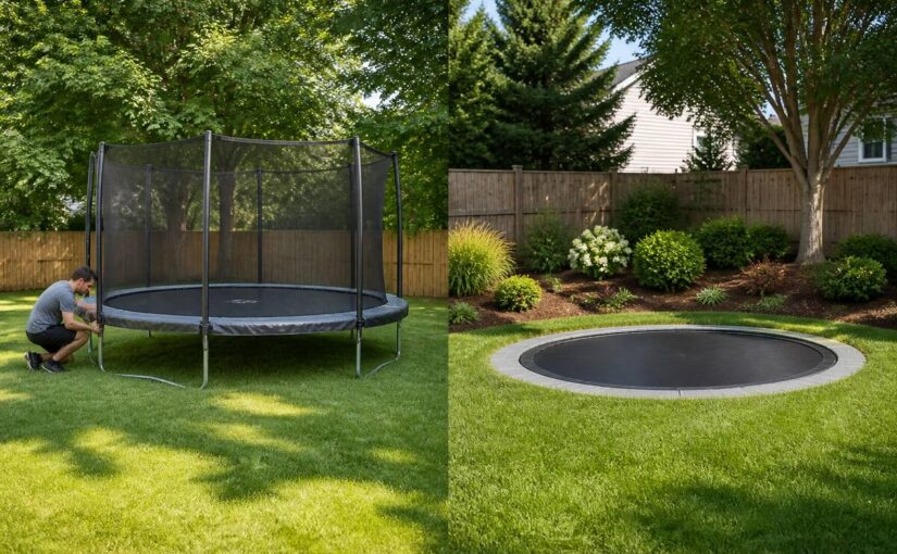 Inground of opbouw trampoline: wat zijn de belangrijkste voor- en nadelen?